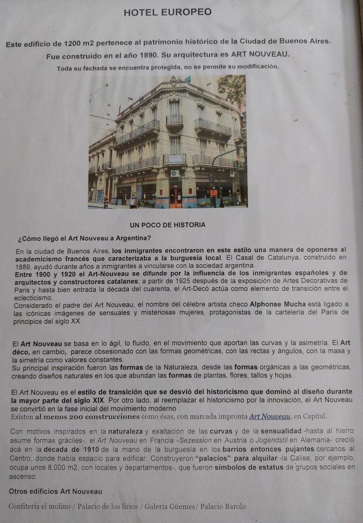 Hotel Europeo Μπουένος Άιρες Εξωτερικό φωτογραφία